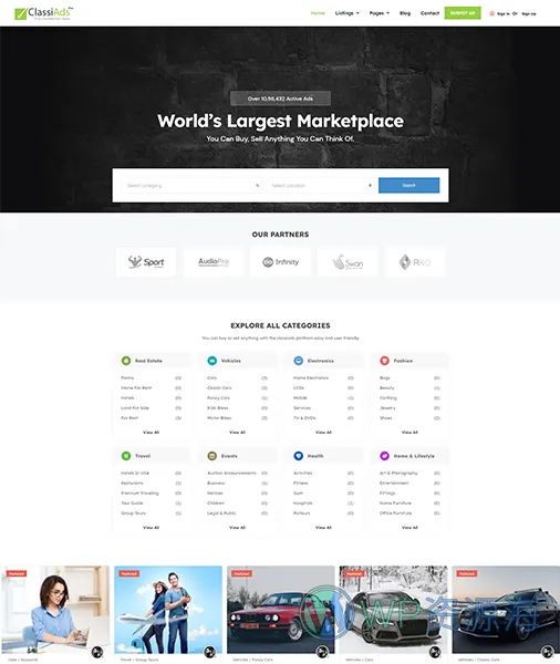 Classiads-广告与信息发布平台网站模板WordPress主题插图9-WordPress资源海