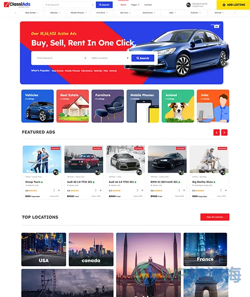Classiads-广告与信息发布平台网站模板WordPress主题插图7-WP资源海 Classiads-广告与信息发布平台网站模板WordPress主题插图7-WP资源海