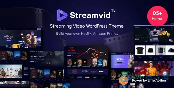 StreamVid-超炫酷电影视频网站模板WordPress主题插图-WP资源海