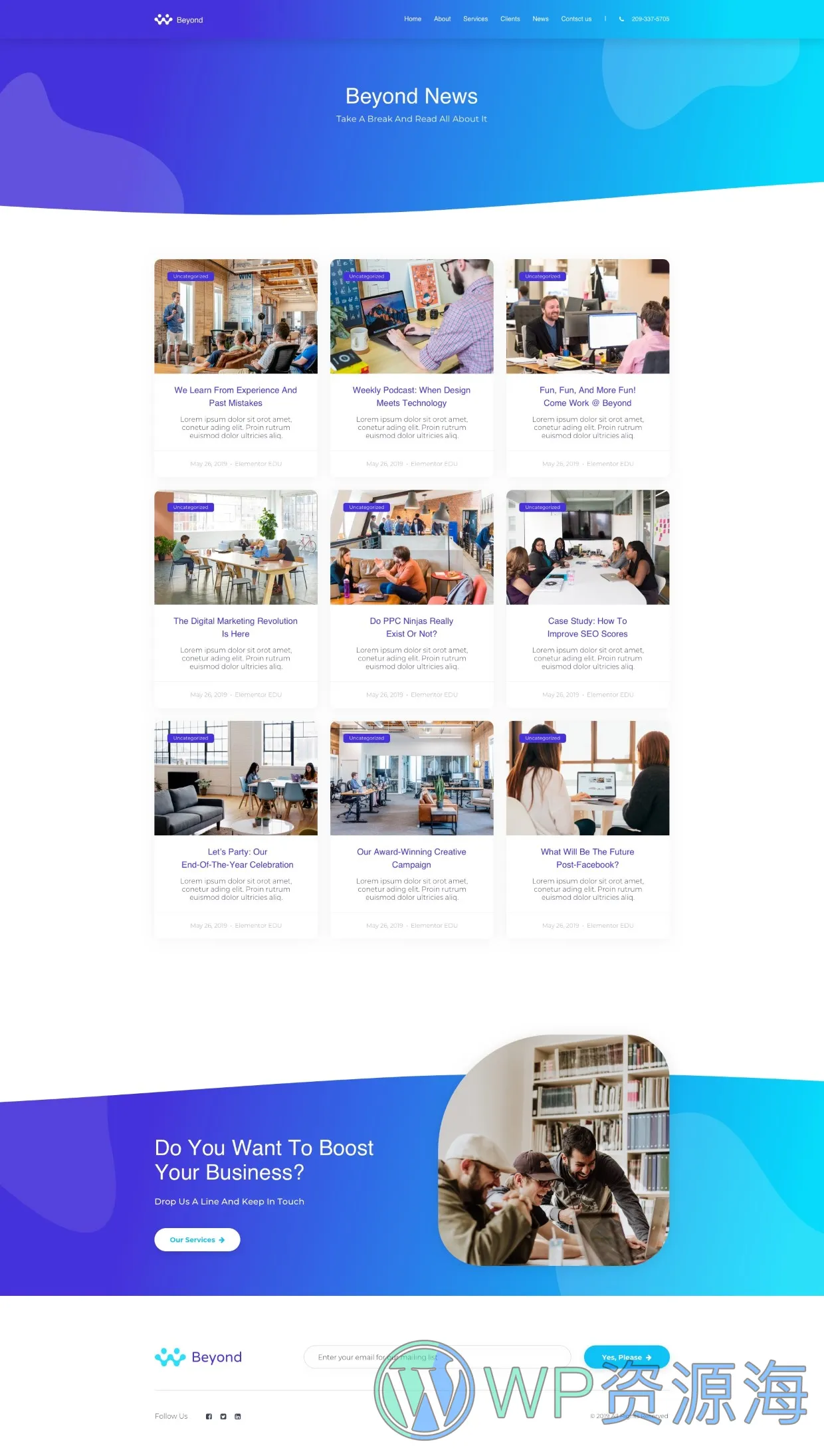 整站模板_网络营销推广公司网站成品模板_一键导入式快速建站模板插图9-WP资源海