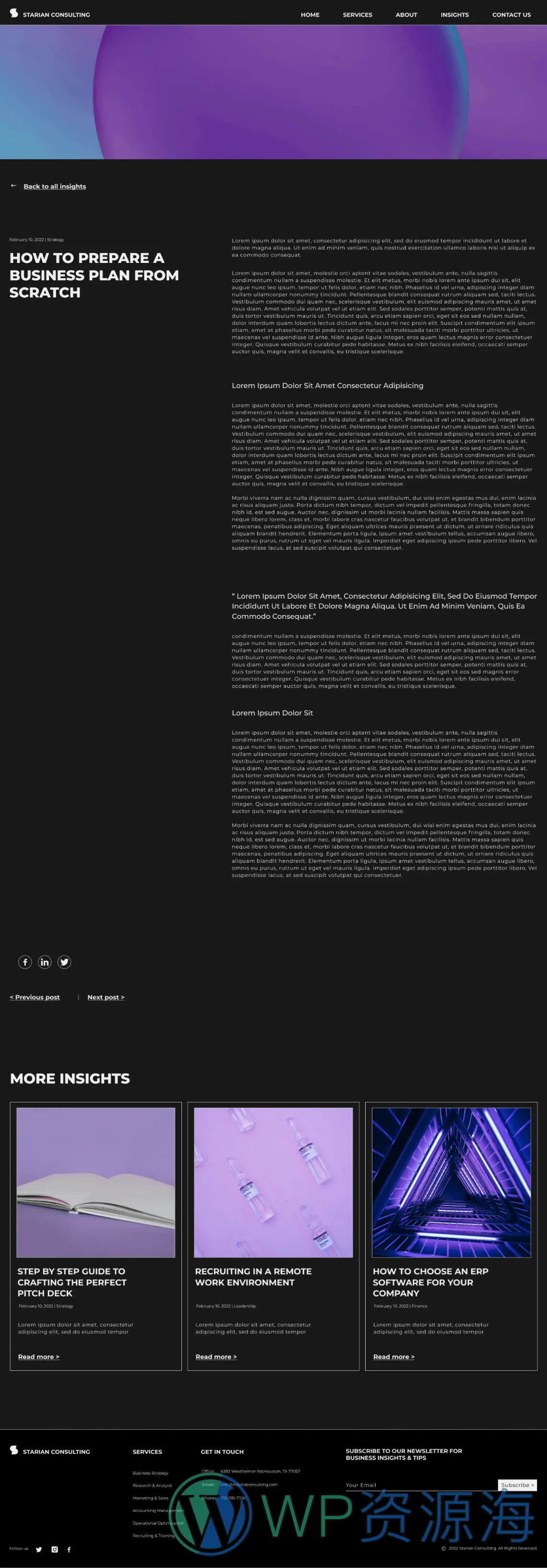 整站模板_商业管理与信息咨询公司网站成品模板_一键导入式快速建站模板插图5-WP资源海
