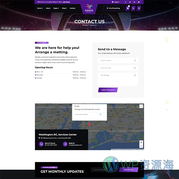 Gamio-2024最新炫酷风游戏电竞网站HTML模板插图7-WP资源海