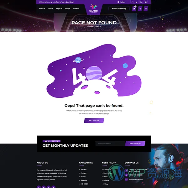 Gamio-2024最新炫酷风游戏电竞网站HTML模板插图8-WP资源海
