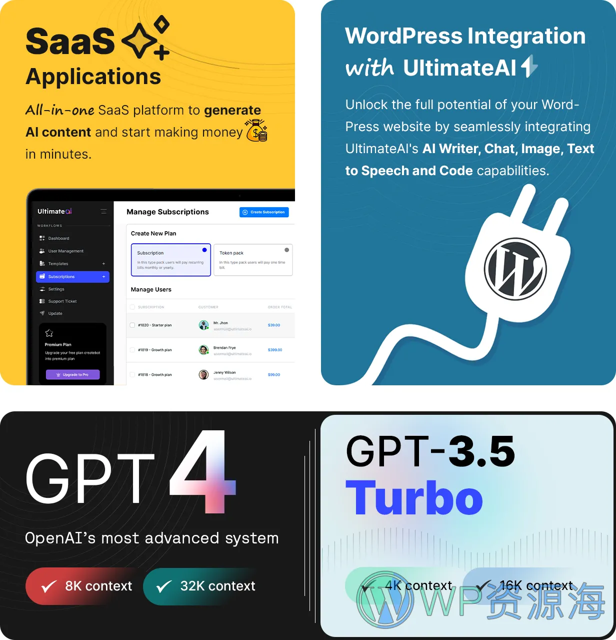 UltimateAI-快速创建功能聚合型AI平台WordPress插件[更至v2.8.1]插图18-WP资源海
