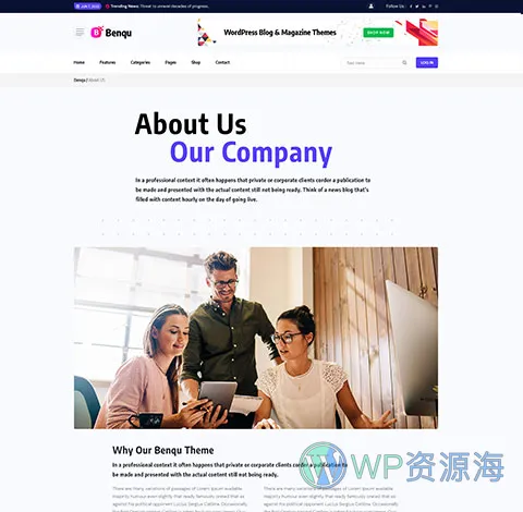 Benqu-新闻杂志博客网站模板WordPress主题[更至v1.1.4]插图8-WP资源海