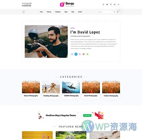 Benqu-新闻杂志博客网站模板WordPress主题[更至v1.1.2]插图18-WordPress资源海