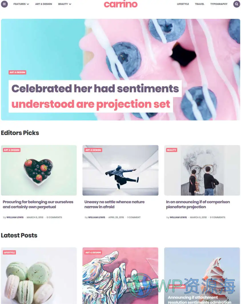 Carrino-新闻杂志博客WordPress古腾堡主题[更至v1.8.2]插图1-WordPress资源海