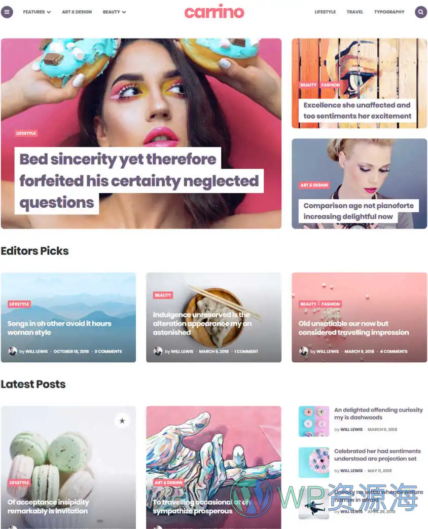Carrino-新闻杂志博客WordPress古腾堡主题[更至v1.8.2]插图2-WordPress资源海