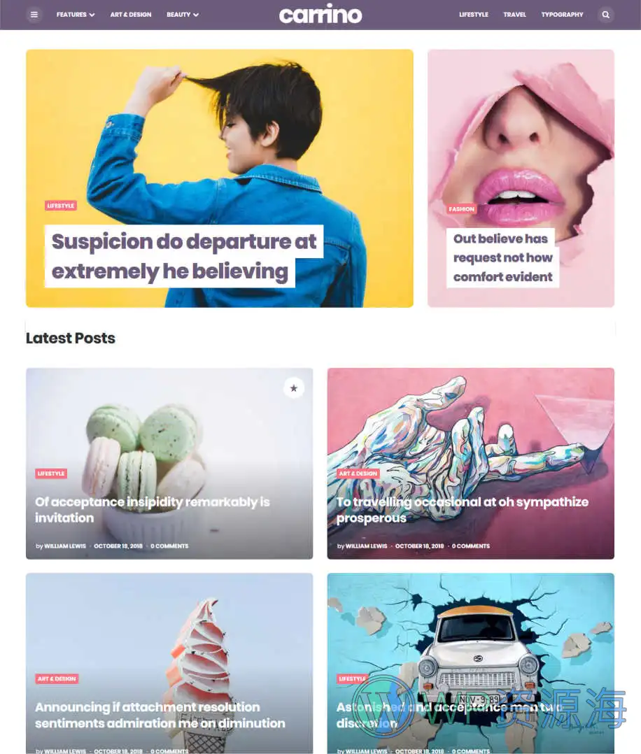 Carrino-新闻杂志博客WordPress古腾堡主题[更至v1.8.2]插图5-WordPress资源海