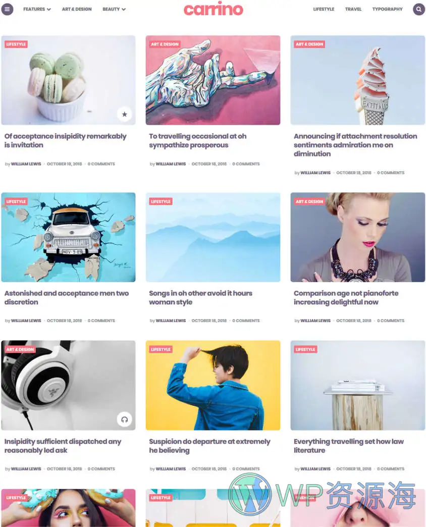 Carrino-新闻杂志博客WordPress古腾堡主题[更至v1.8.2]插图4-WordPress资源海