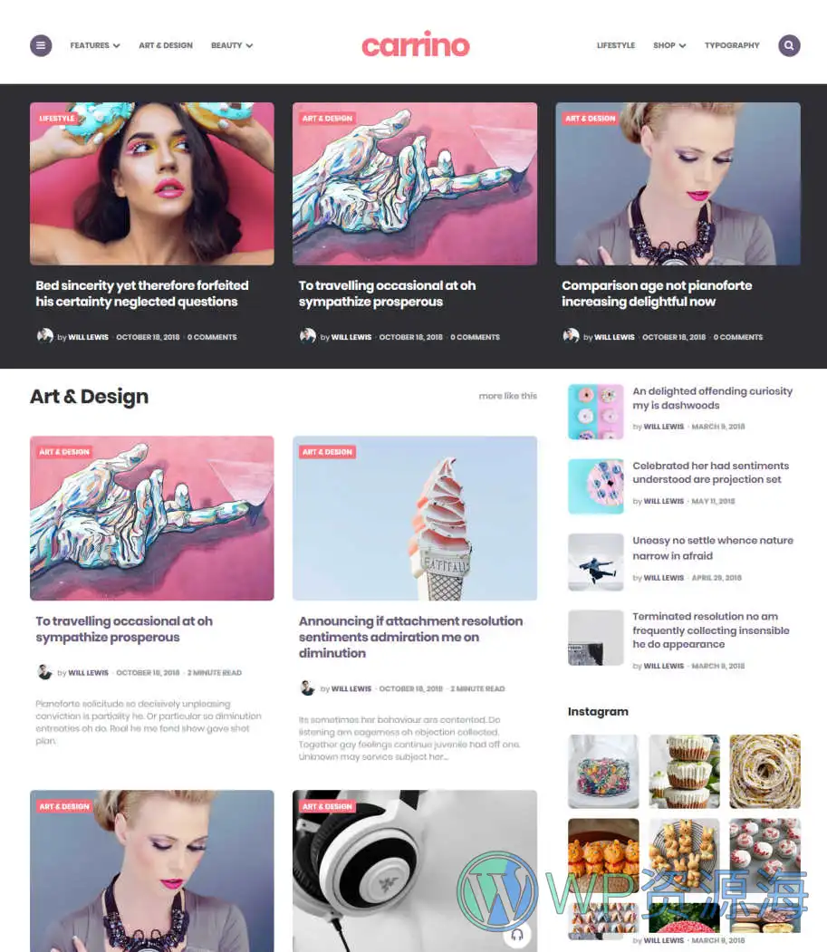 Carrino-新闻杂志博客WordPress古腾堡主题[更至v1.8.2]插图9-WordPress资源海