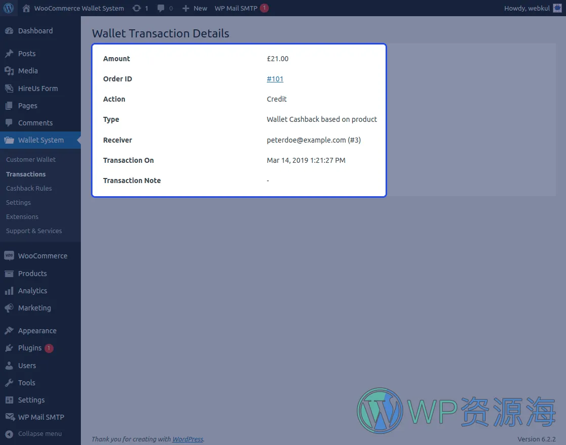 WooCommerce Wallet System-商城用户钱包系统WordPress插件[更至v3.6.2]插图2-WordPress资源海