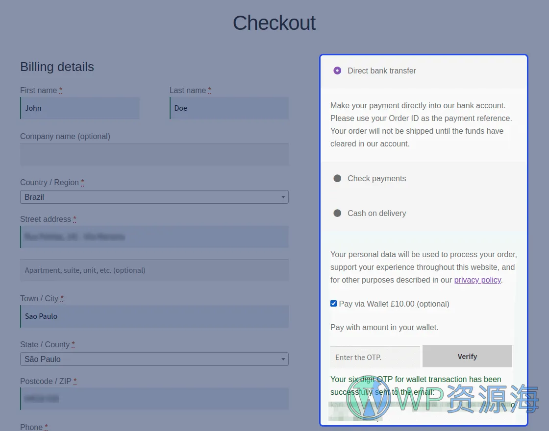 WooCommerce Wallet System-商城用户钱包系统WordPress插件[更至v3.6.2]插图4-WP资源海