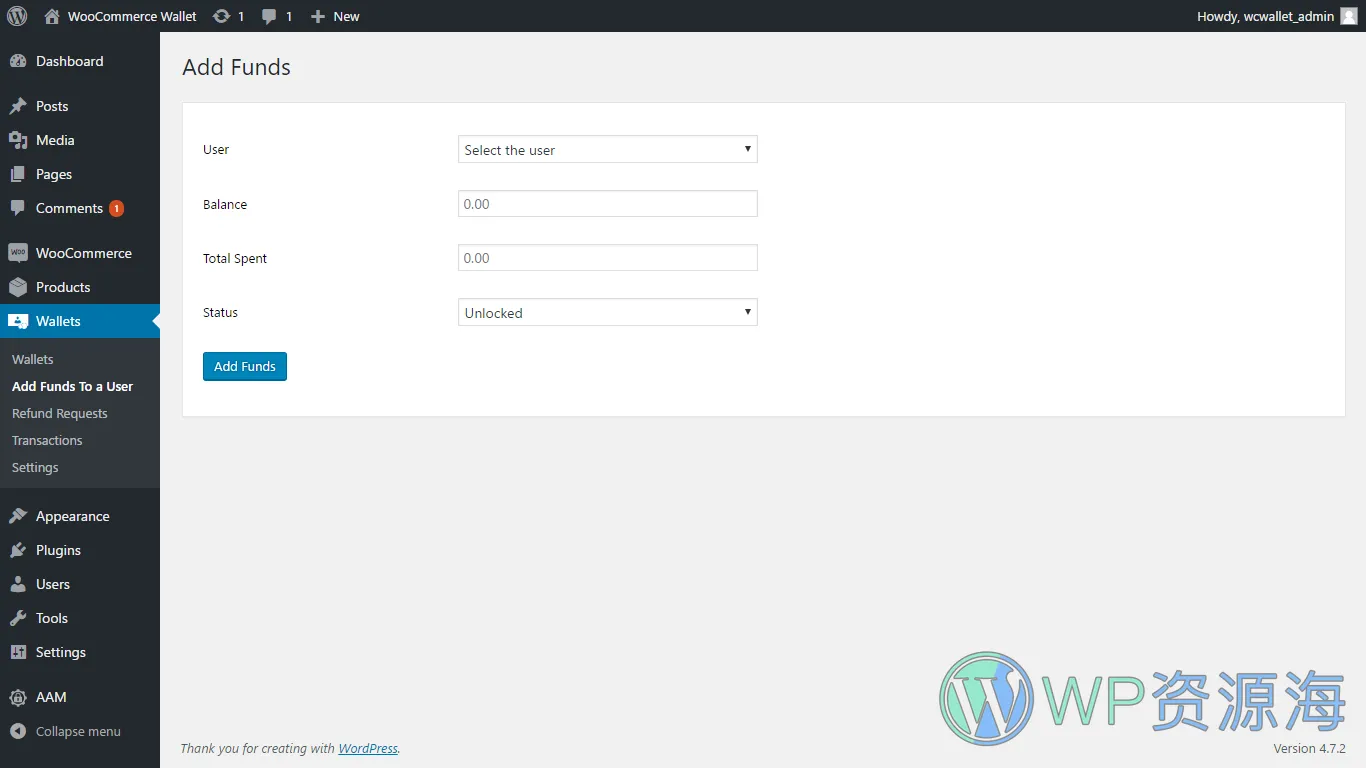 WooCommerce Wallet-Woo商城用户钱包管理系统WordPress插件[更至v3.0.9]插图2-WordPress资源海