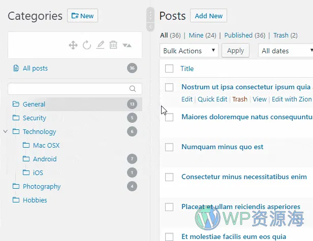 Real Category Management-分类排序文件夹分组管理WordPress插件[更至v4.2.17]插图3-WP资源海
