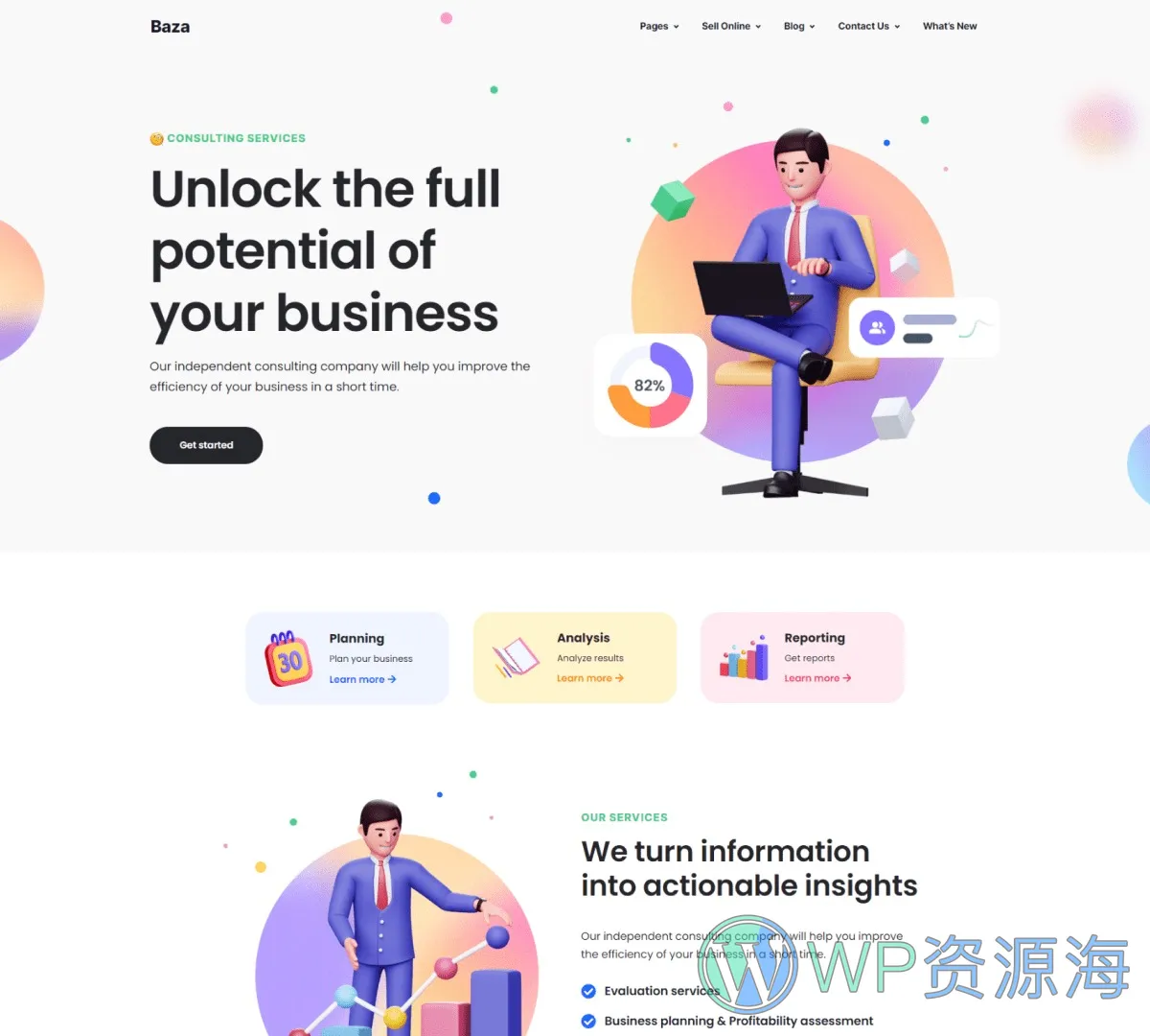 Baza-漂亮多用途3D插画风WordPress主题插图36-WP资源海 Baza-漂亮多用途3D插画风WordPress主题插图36-WP资源海