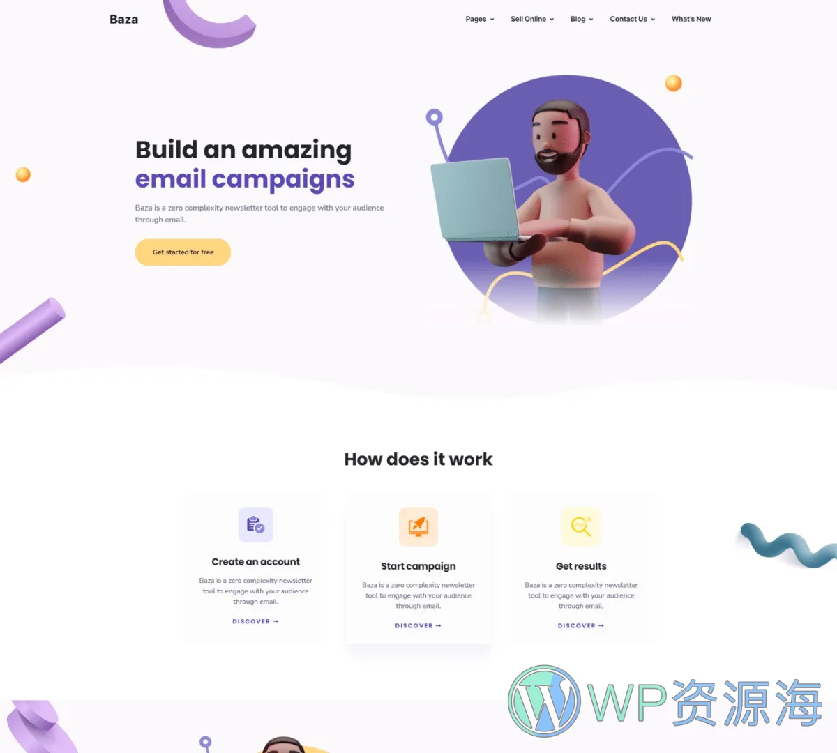 Baza-漂亮多用途3D插画风WordPress主题插图25-WP资源海 Baza-漂亮多用途3D插画风WordPress主题插图25-WP资源海