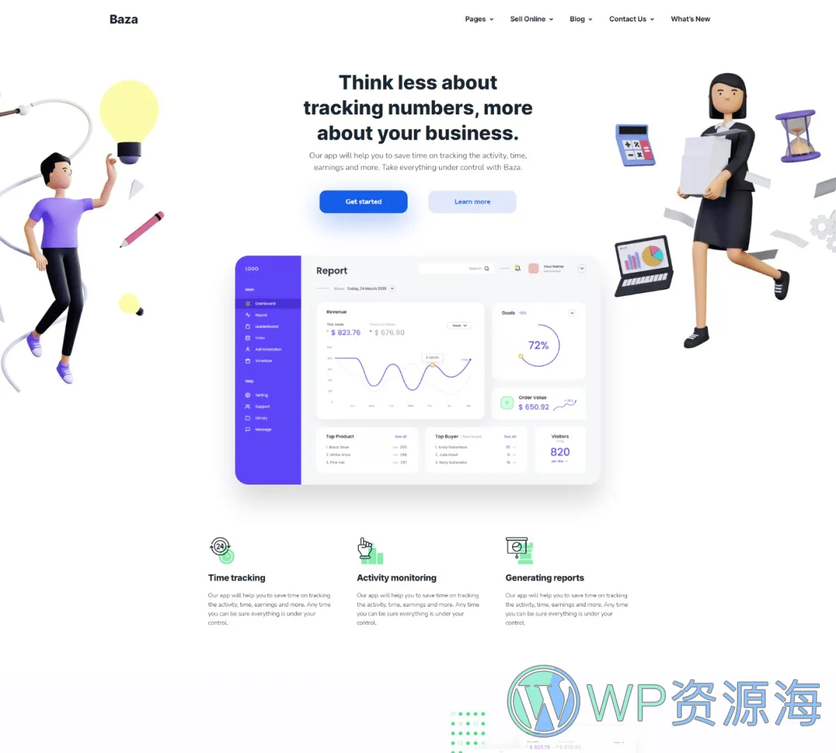 Baza-漂亮多用途3D插画风WordPress主题插图17-WP资源海 Baza-漂亮多用途3D插画风WordPress主题插图17-WP资源海