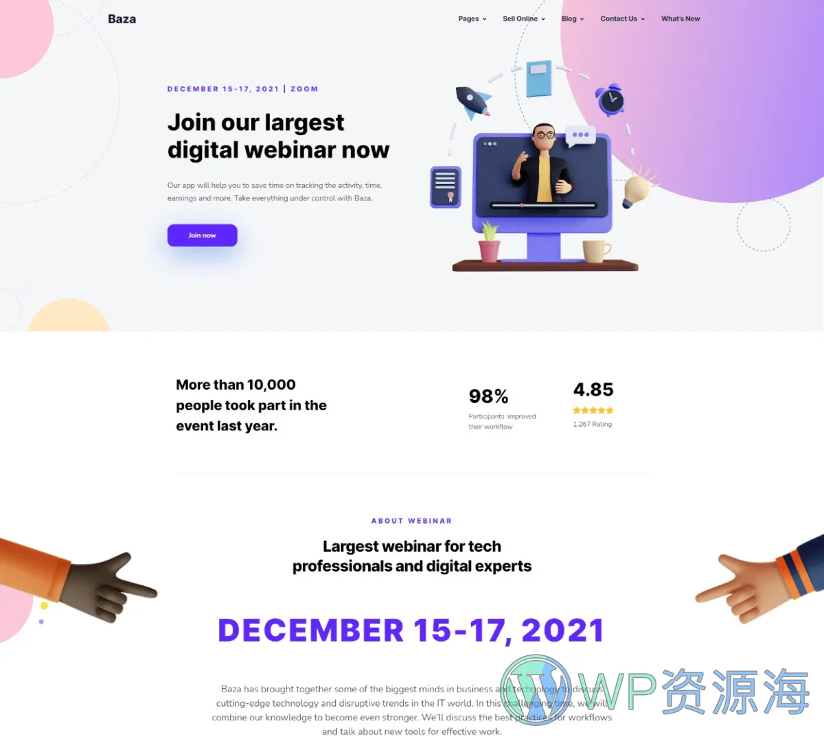 Baza-漂亮多用途3D插画风WordPress主题插图16-WP资源海 Baza-漂亮多用途3D插画风WordPress主题插图16-WP资源海