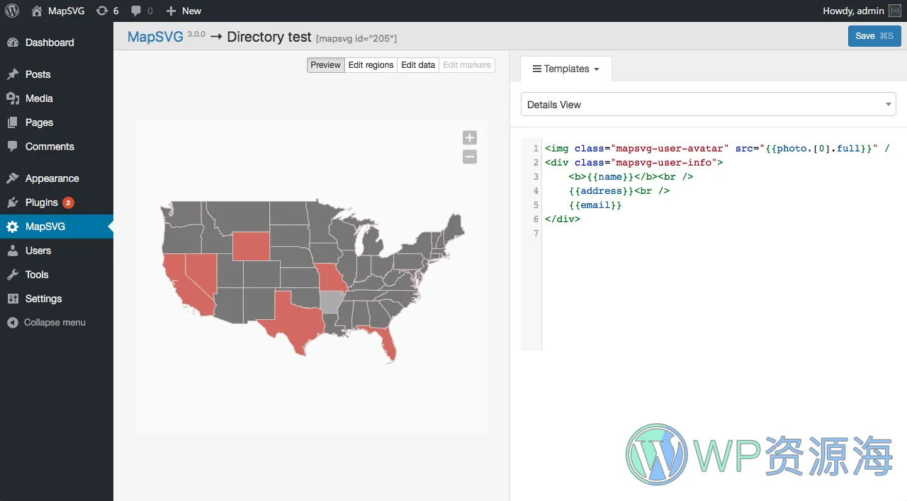 MapSVG-无缝连接谷歌与svg矢量地图的WordPress插件[更至v8.3.8]插图7-WordPress资源海