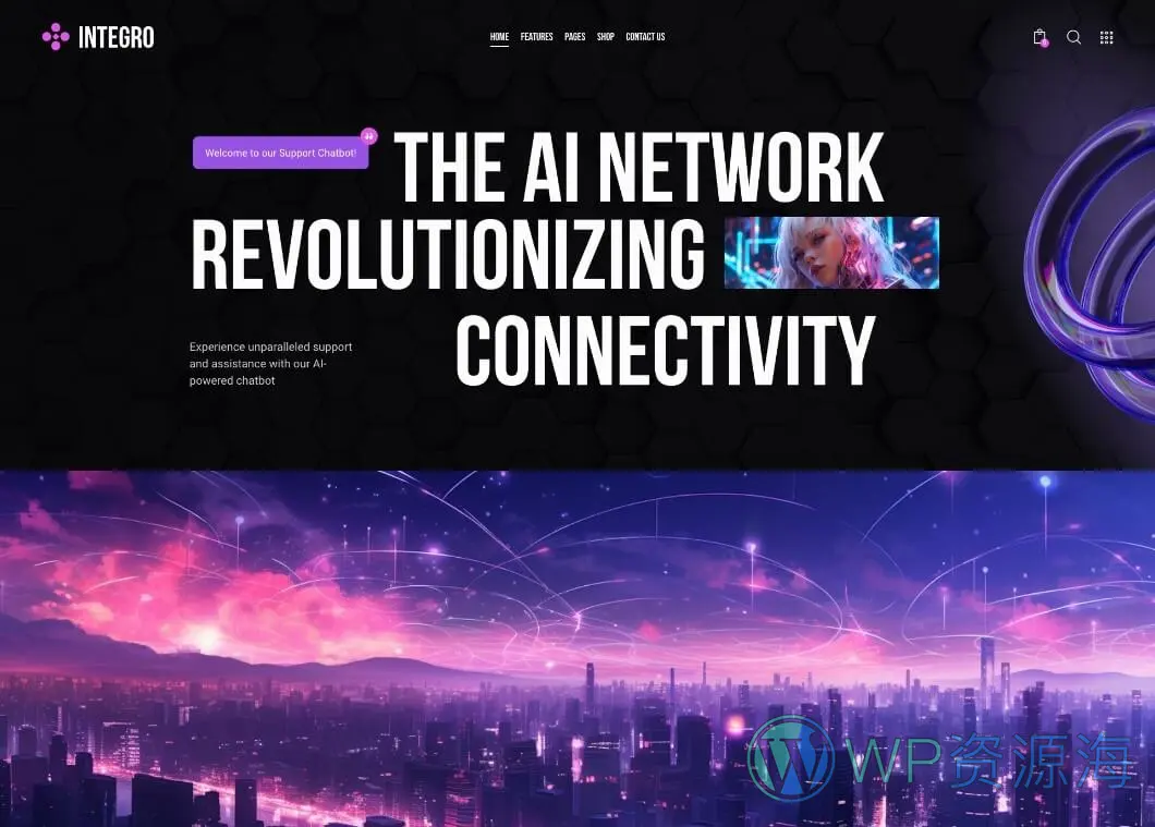 Integro-设计绘画IT科技公司网站模板WordPress主题插图5-WP资源海