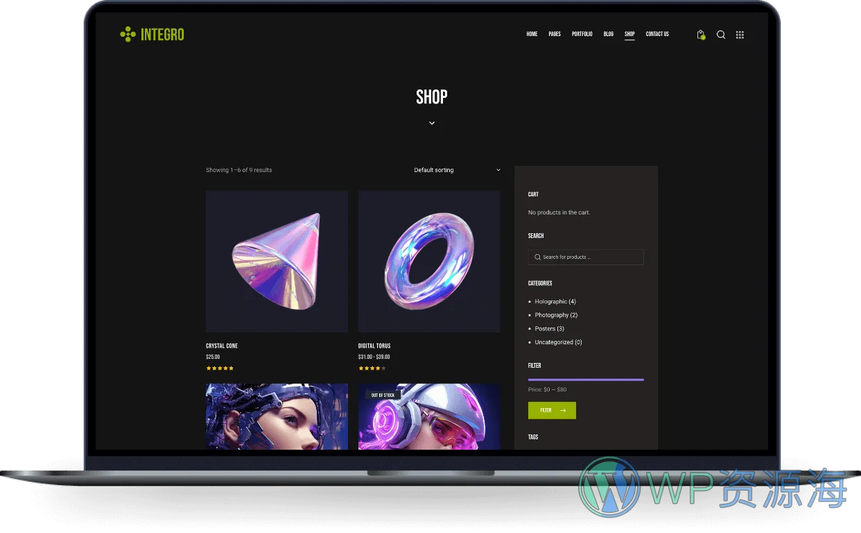 Integro-设计绘画IT科技公司网站模板WordPress主题插图11-WP资源海
