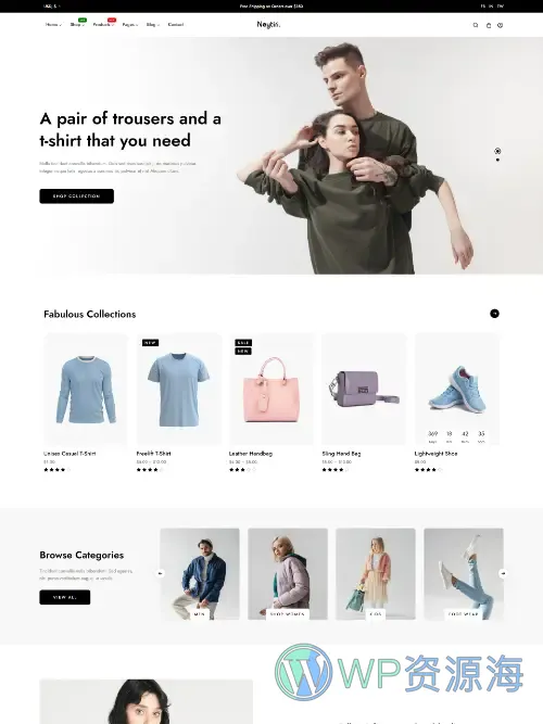 Neytiri-简约漂亮的外贸跨境电商网站模板WordPress主题[更至v1.0.3]插图2-WordPress资源海