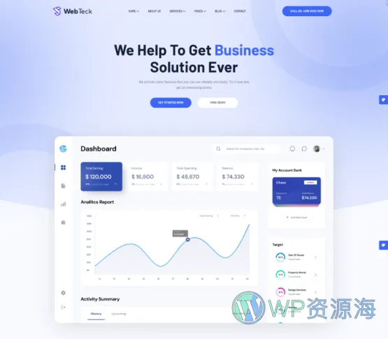 Webteck-互联网IT科技公司网站模板WordPress主题插图3-WP资源海