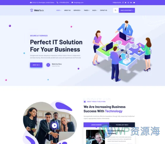 Webteck-互联网IT科技公司网站模板WordPress主题插图8-WP资源海