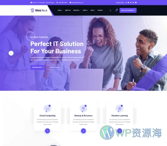 Webteck-互联网IT科技公司网站模板WordPress主题插图5-WP资源海