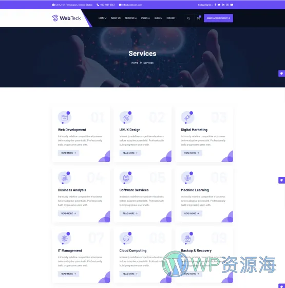 Webteck-互联网IT科技公司网站模板WordPress主题[更至v1.0.0]插图22-WordPress资源海