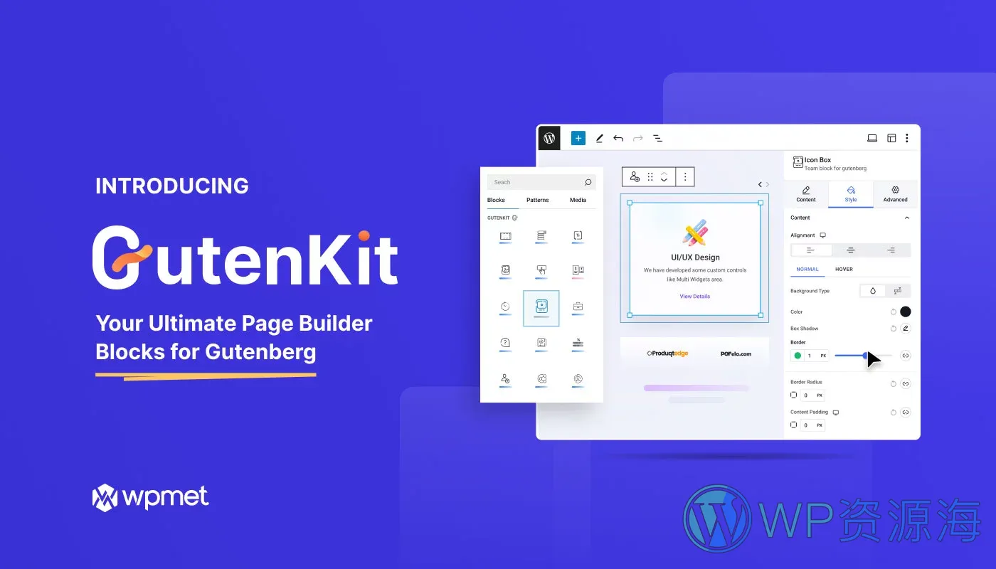 【正版众筹】GutenKit Pro-功能强大的古腾堡编辑器扩展WordPress插件插图-WordPress资源海