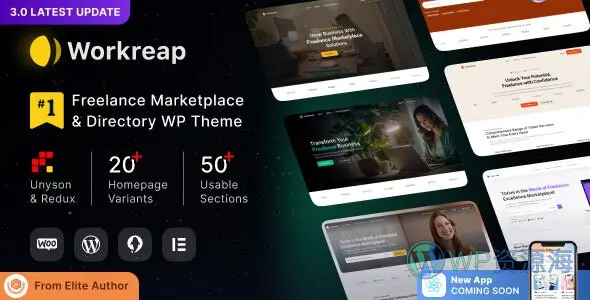 Workreap-求职招聘找工作网站模板WordPress主题插图-WP资源海 Workreap-求职招聘找工作网站模板WordPress主题插图-WP资源海