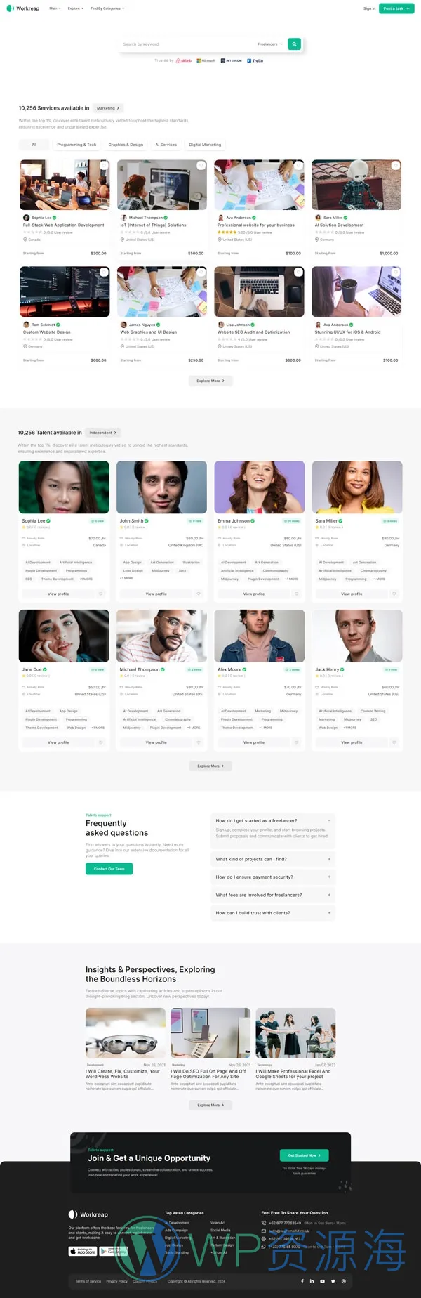 Workreap-求职招聘找工作网站模板WordPress主题插图2-WP资源海