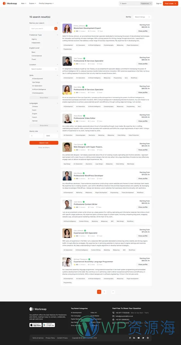 Workreap-求职招聘找工作网站模板WordPress主题插图22-WP资源海