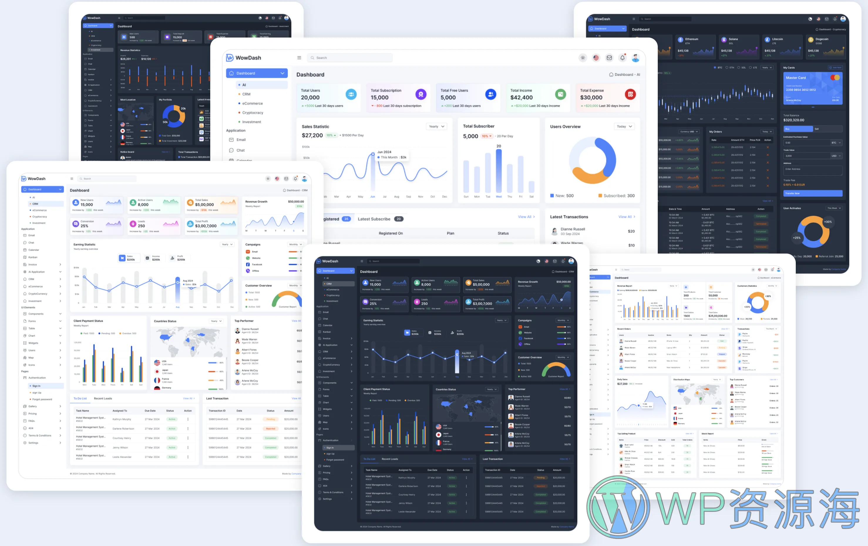 WowDash-漂亮多用途网站模板Bootstrap 5+HTML前端套件插图1-WordPress资源海