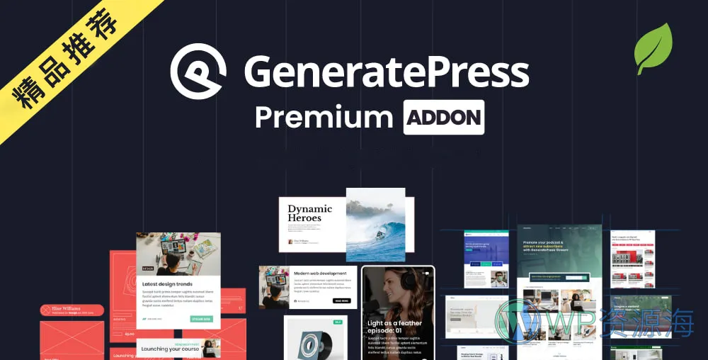 GeneratePress Premium-为GP主题拓展高级功能WordPress插件插图-WP资源海