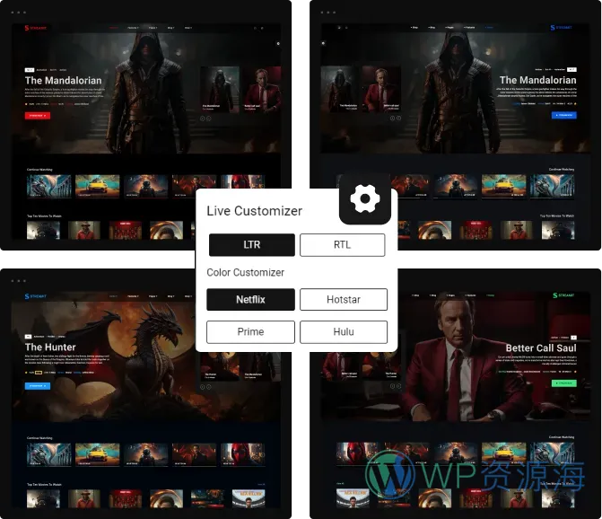 Streamit-前端多框架炫酷电影网站网页模板[更至v5.2.1]插图9-WP资源海