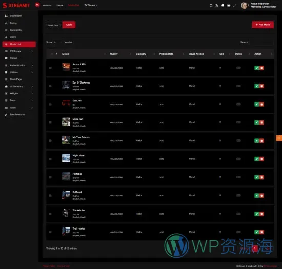 Streamit-前端多框架炫酷电影网站网页模板[更至v5.2.1]插图27-WP资源海