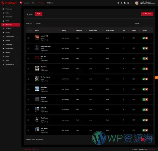 Streamit-前端多框架炫酷电影网站网页模板[更至v5.2.1]插图27-WordPress资源海