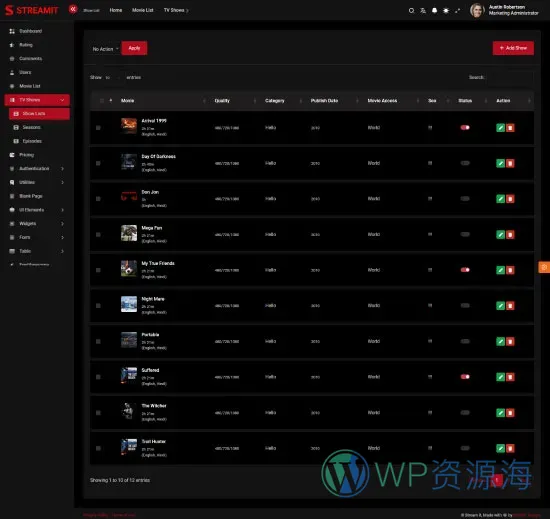 Streamit-前端多框架炫酷电影网站网页模板[更至v5.2.1]插图32-WP资源海