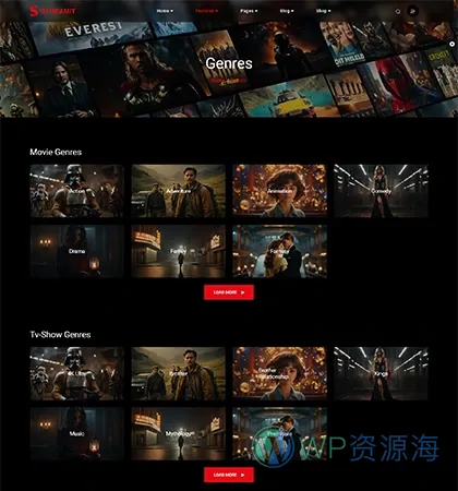 Streamit-前端多框架炫酷电影网站网页模板[更至v5.2.1]插图25-WP资源海