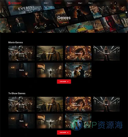 Streamit-前端多框架炫酷电影网站网页模板[更至v5.2.1]插图25-WordPress资源海