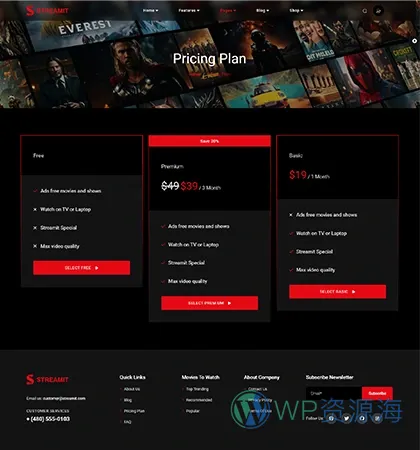 Streamit-前端多框架炫酷电影网站网页模板[更至v5.2.1]插图28-WP资源海
