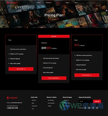 Streamit-前端多框架炫酷电影网站网页模板[更至v5.2.1]插图28-WordPress资源海