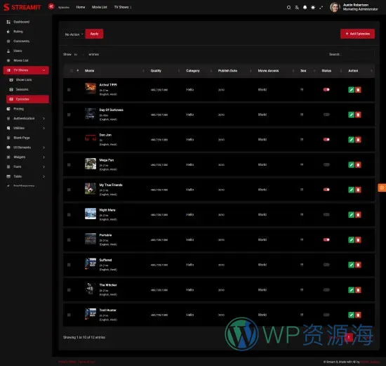 Streamit-前端多框架炫酷电影网站网页模板[更至v5.2.1]插图23-WP资源海