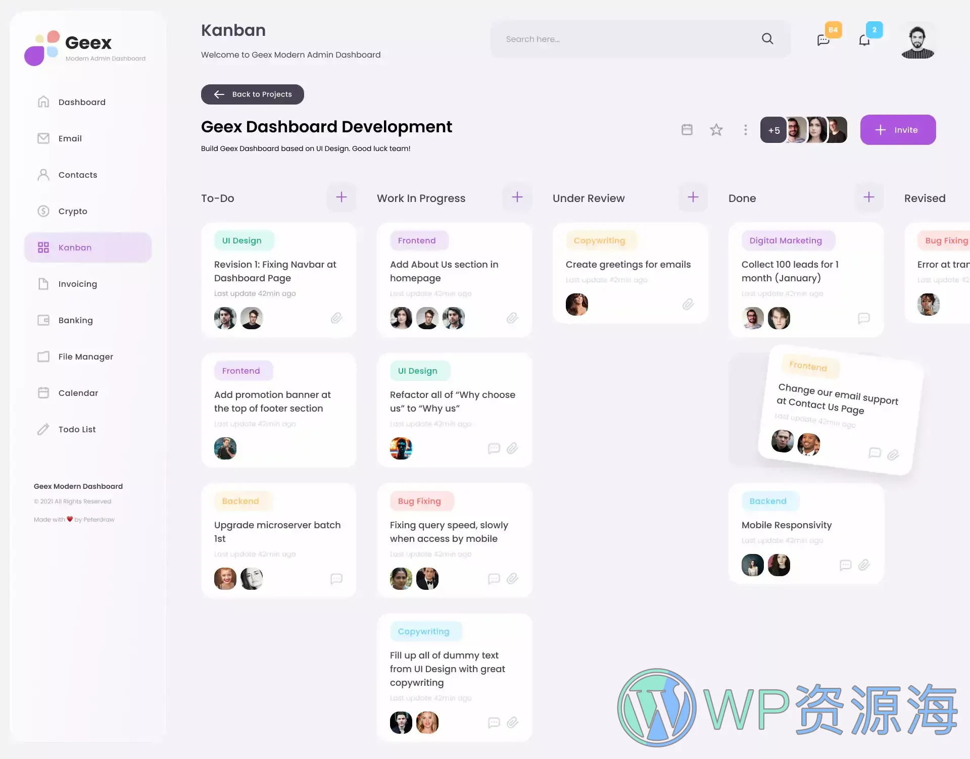 Geex | Bootstrap5 后台管理仪表板 HTML 模板[更至v1.0.2]插图6-WP资源海