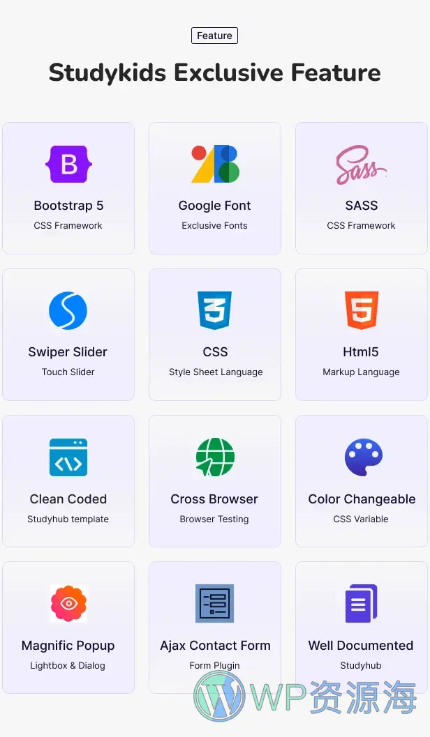 Studykids | 幼儿园学校网站 HTML 网页模板插图4-WP资源海