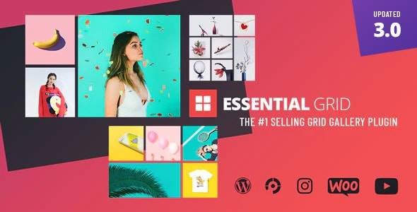 Essential Grid Gallery-网格图片图库相册画廊WordPress插件[更至v3.1.5]