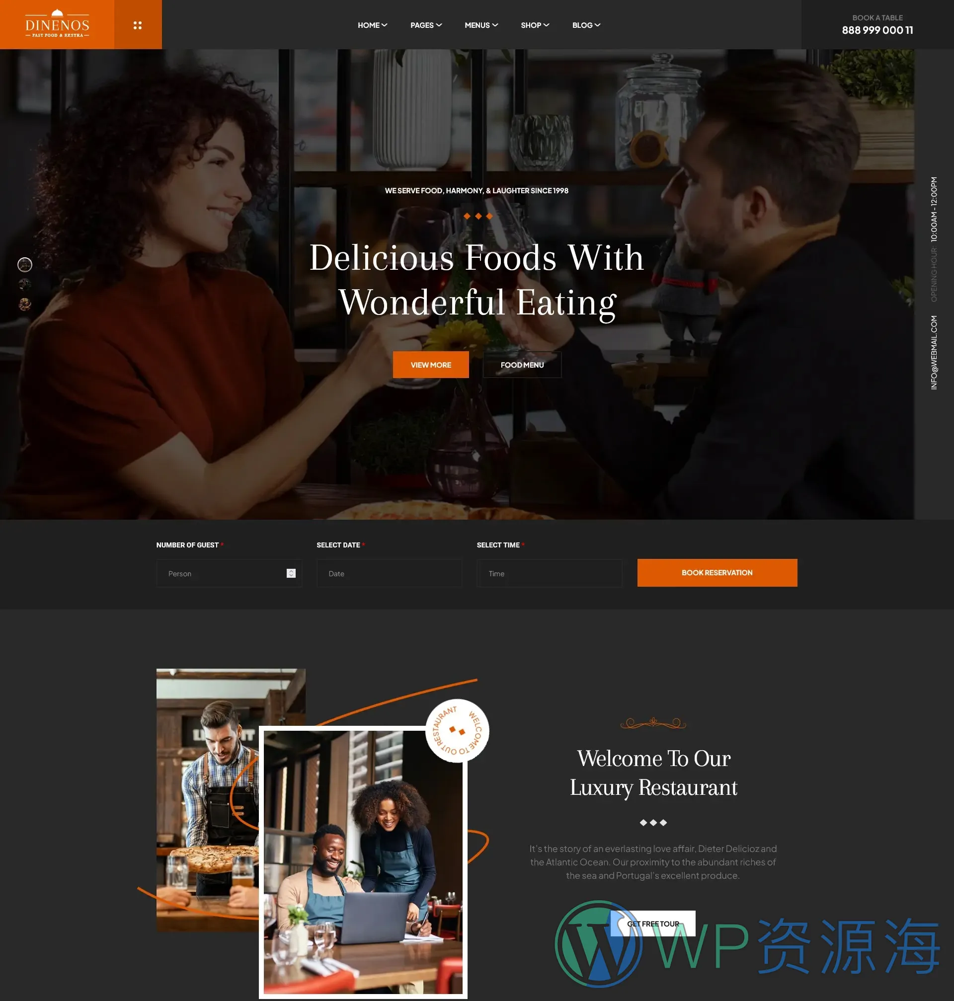 Dinenos | 汉堡披萨快餐店西餐厅HTML网站模板插图3-WP资源海 Dinenos | 汉堡披萨快餐店西餐厅HTML网站模板插图3-WP资源海